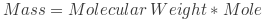 Mole Formula